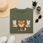 T-shirt Renards lecteurs — Adorables renards dessinés « Reconnecteur certifié »
