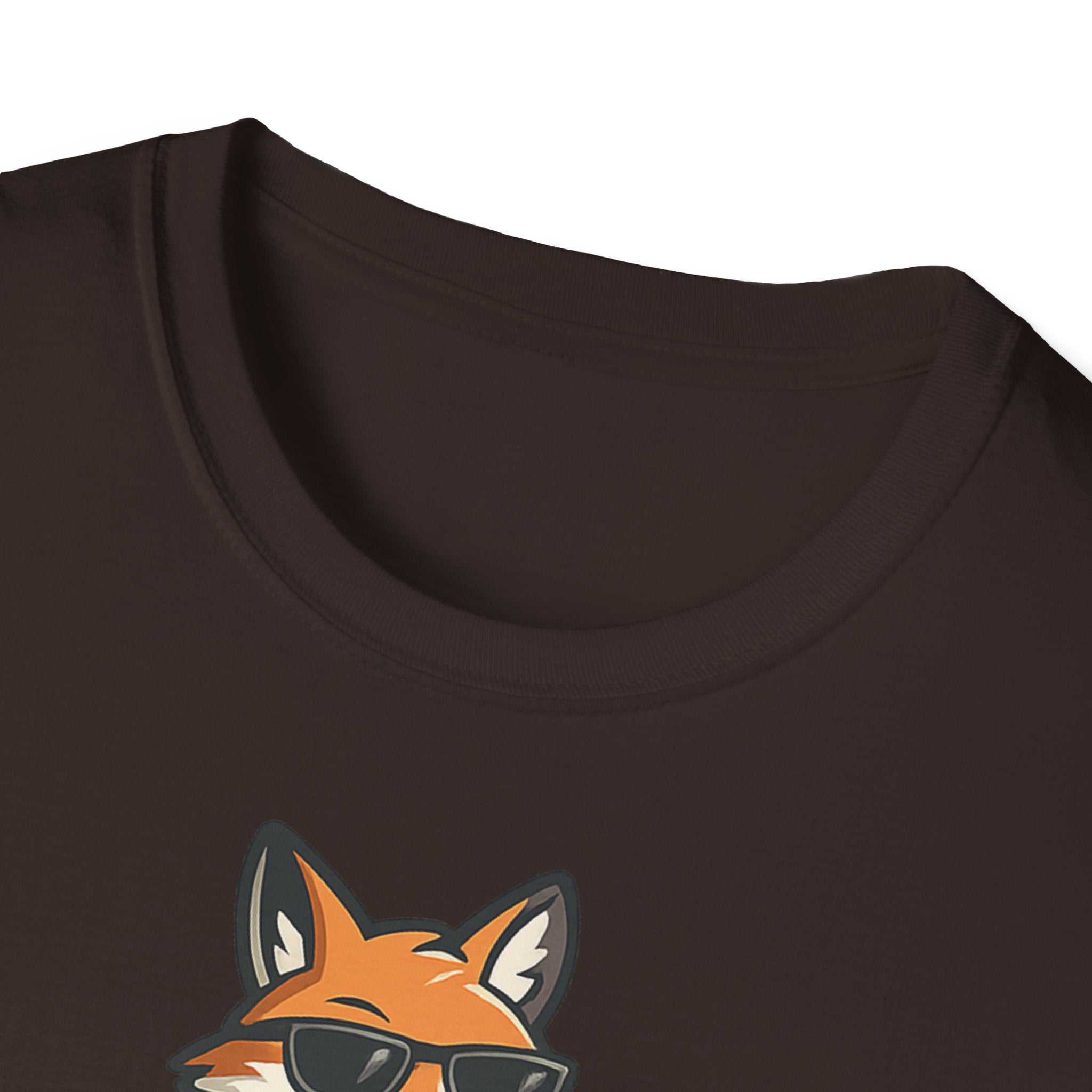 Fox Illustration T-Shirt — "Durable Mais Méfiant" Cute Fox Graphic Tee