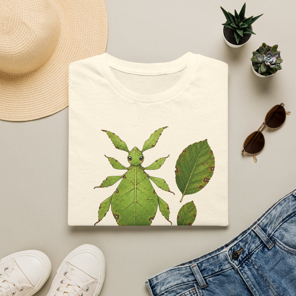 T-shirt Insecte-feuille — Illustration botanique d’un phasme