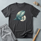 T-shirt graphique Baleine et tasse de café