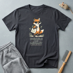 T-shirt illustration de renard — "Durable Mais Méfiant"