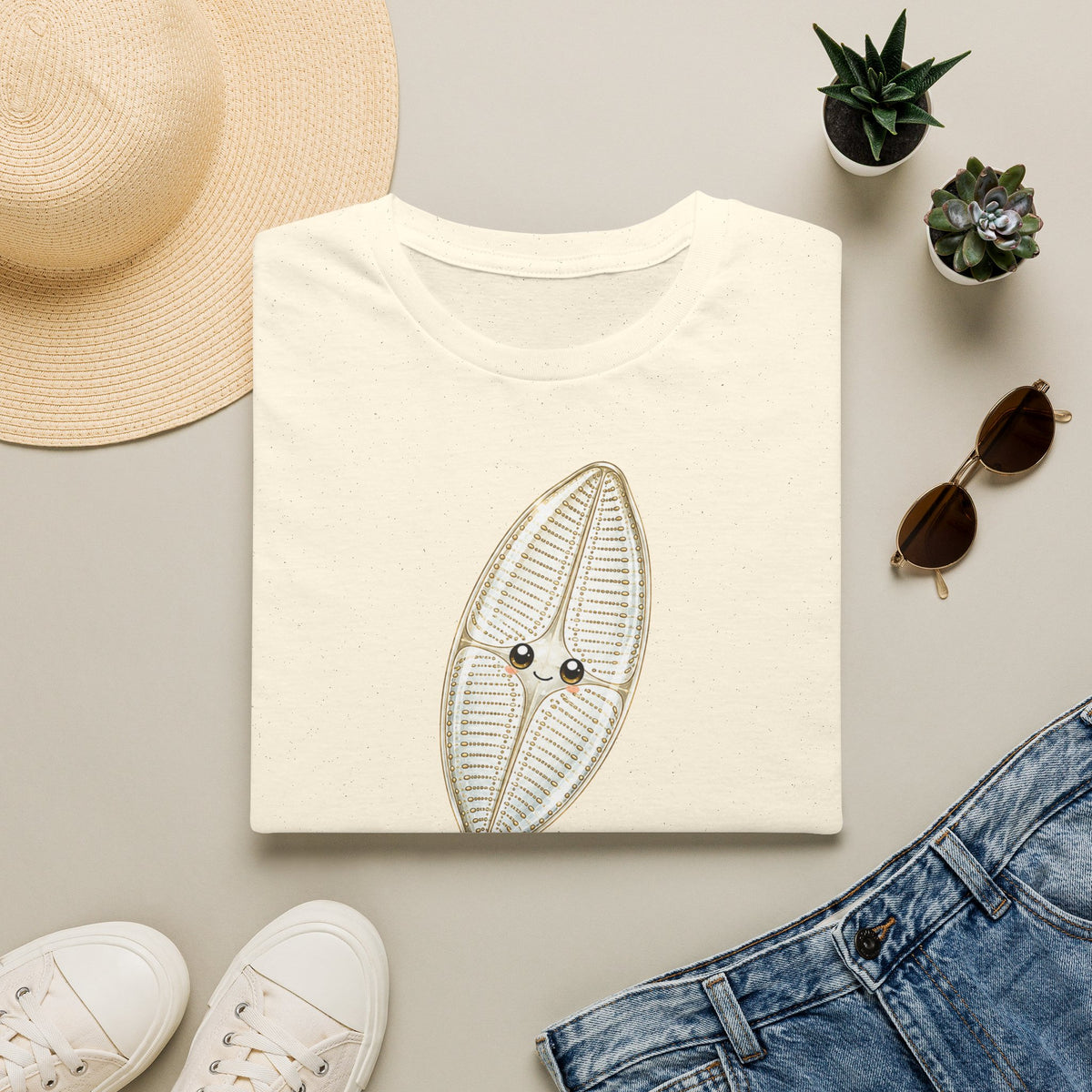 T-shirt — Adorable illustration d’une coquille en verre