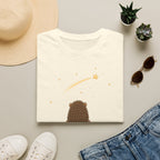 T-shirt Hérisson et étoile filante — Adorable illustration « Étoile émerveille »