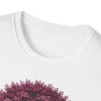 T-Shirt — Cute Purple Tree Illustration with French Quote