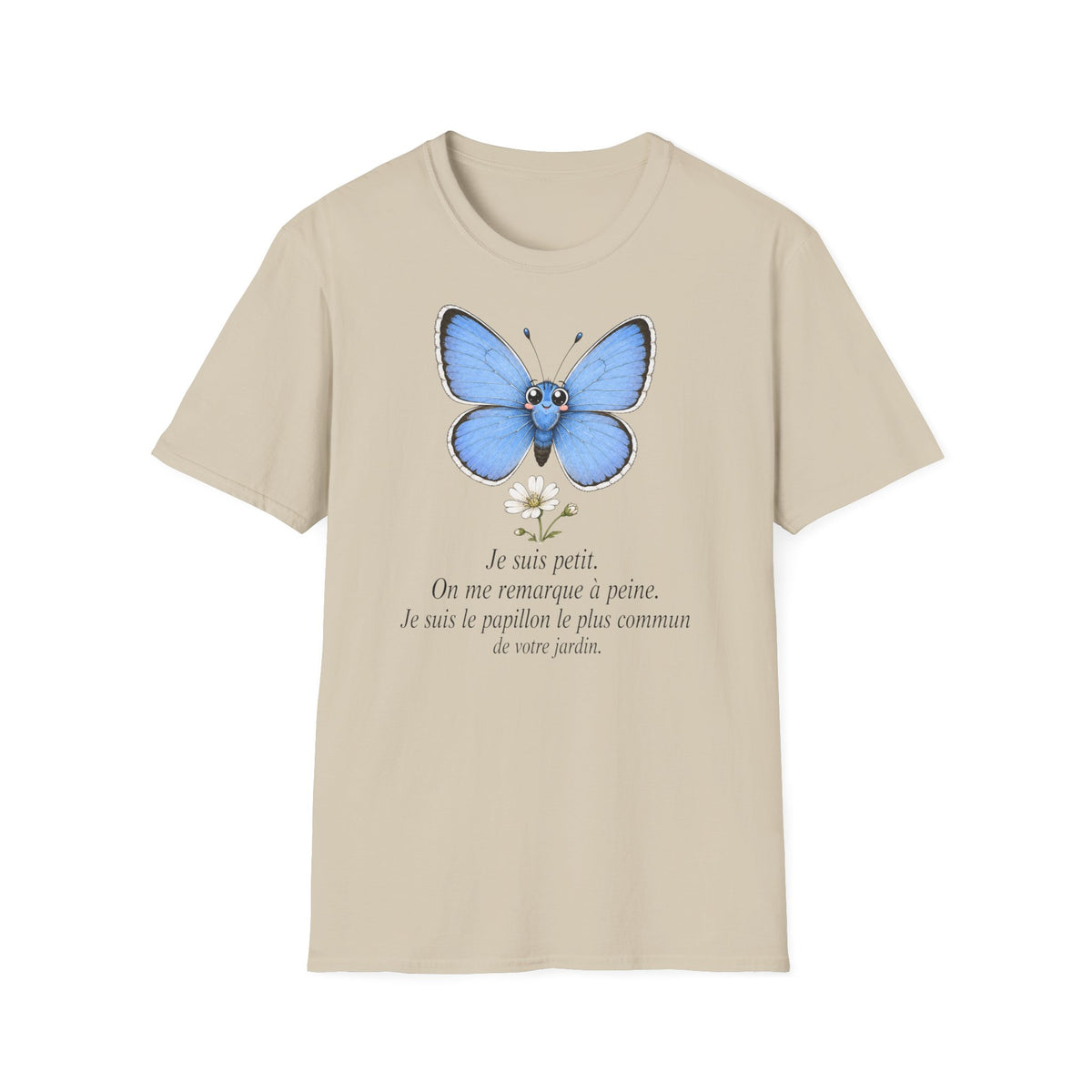 T-shirt papillon bleu