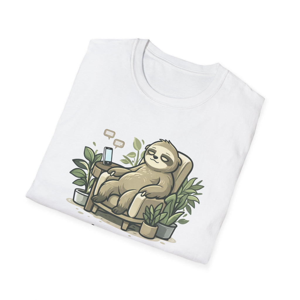 Sloth Eco T-Shirt — "Je sauve la planète demain" Cute Sustainable Vibe Tee