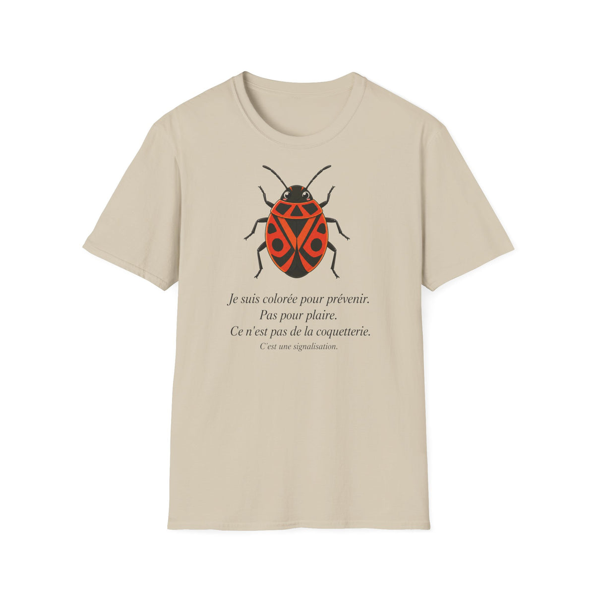 T-shirt illustré avec coccinelle