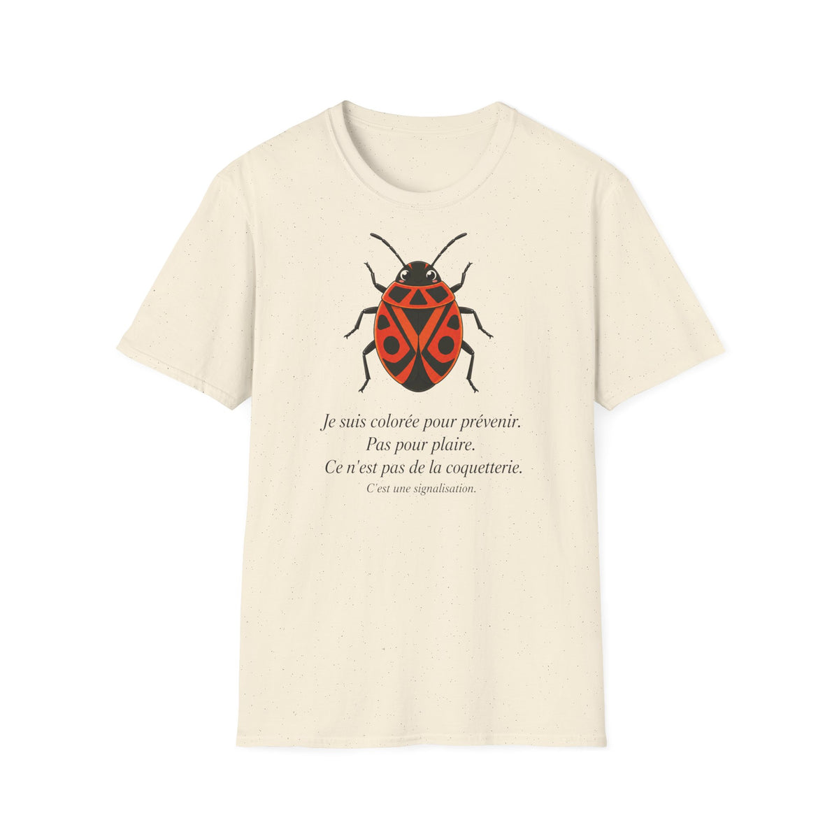 T-shirt illustré avec coccinelle