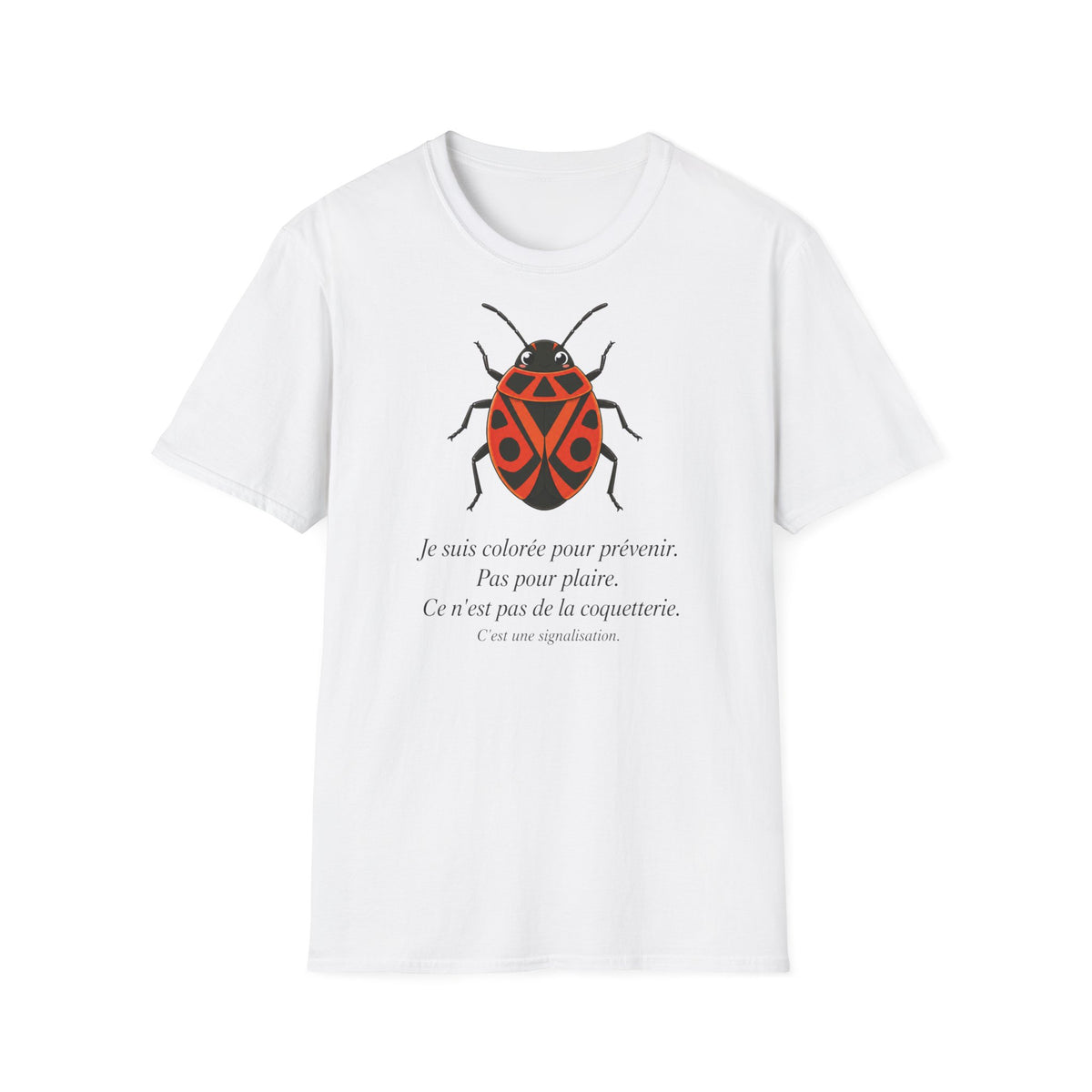 T-shirt illustré avec coccinelle