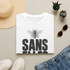 T-shirt — « Sans elles, plus rien » — Illustration graphique d’abeilles