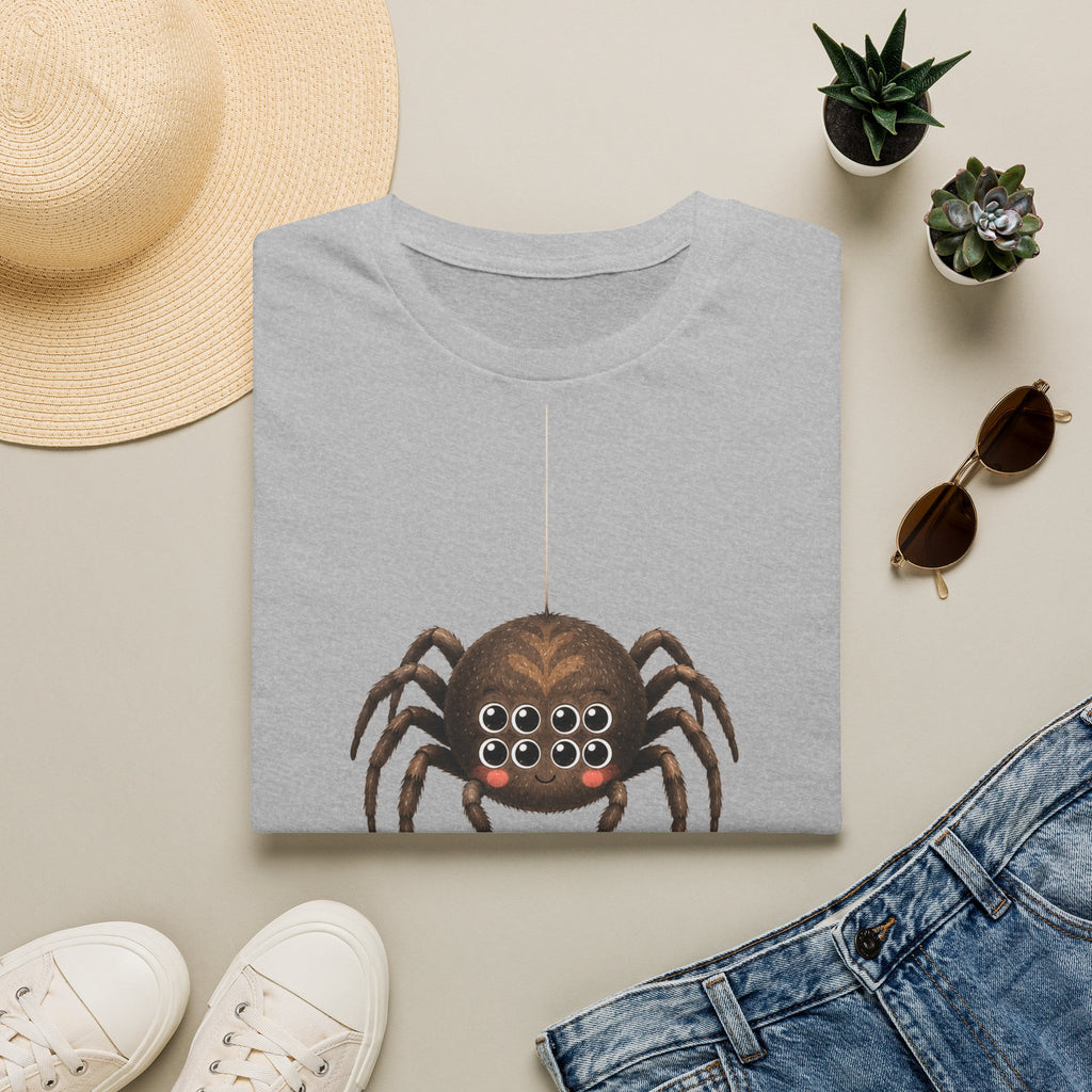 T-shirt illustré avec araignée — « J’ai huit yeux »