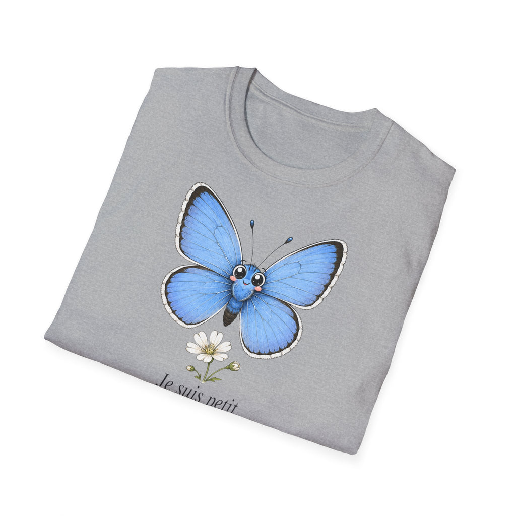 T-shirt papillon bleu