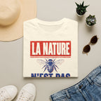 T-shirt — « La nature n’est pas un décor » — T-shirt graphique pour la protection des abeilles