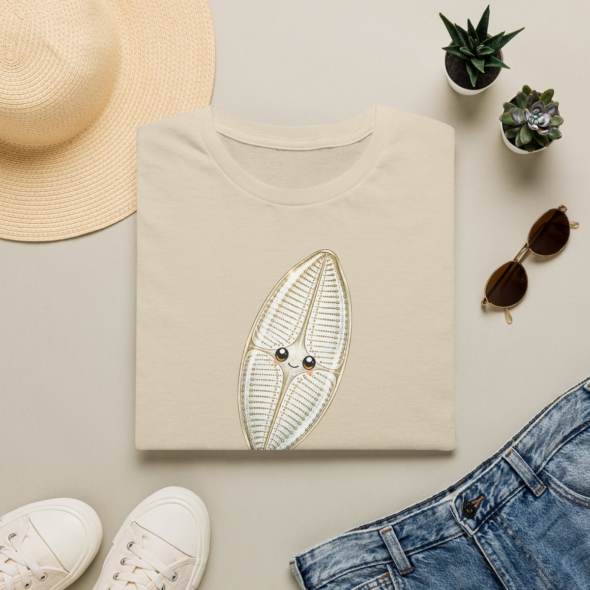 T-shirt — Adorable illustration d’une coquille en verre