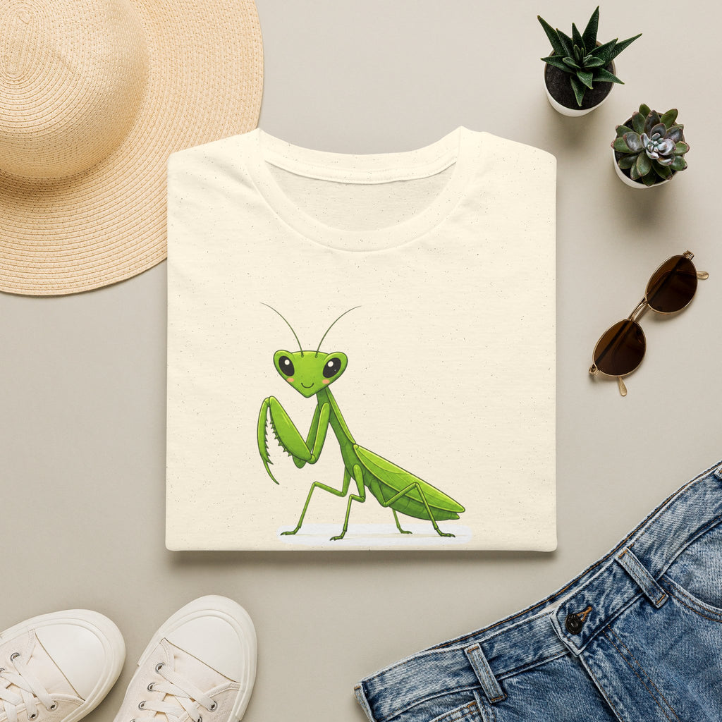 T-shirt Mante religieuse — Illustration d'une jolie mante religieuse verte
