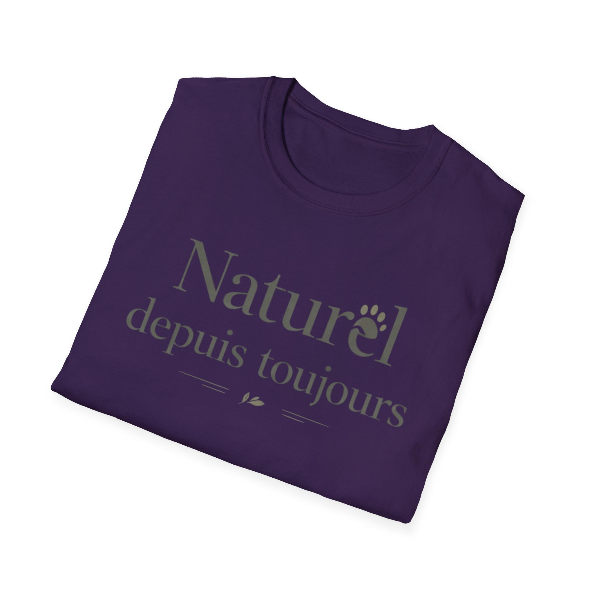 Naturel Depuis Toujours T-Shirt — Minimal French Botanical Tee