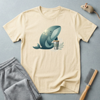 T-shirt graphique Baleine et tasse de café