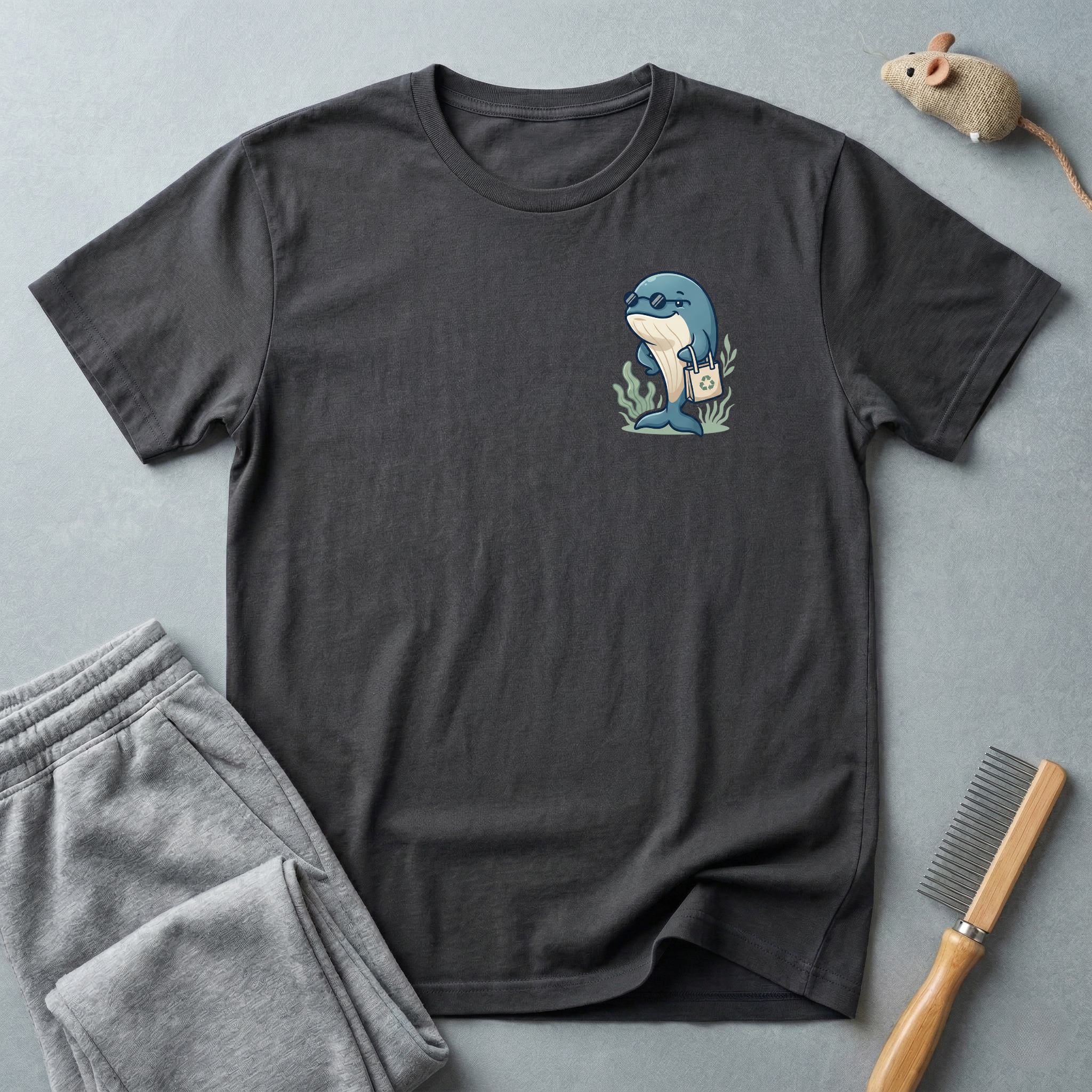 T-shirt graphique Baleine avec sac écolo