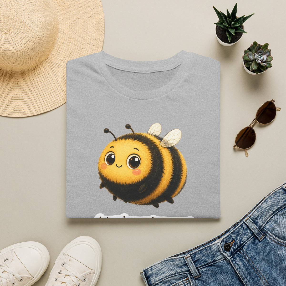 T-shirt Abeille mignonne — Adorable illustration de bourdon