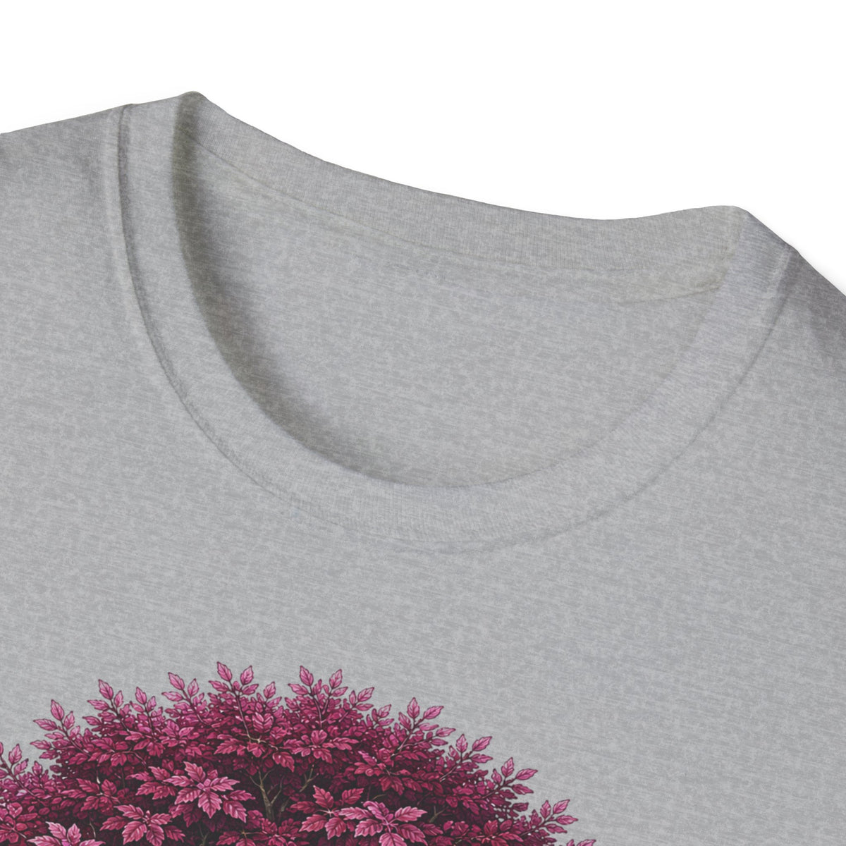 T-Shirt — Cute Purple Tree Illustration with French Quote