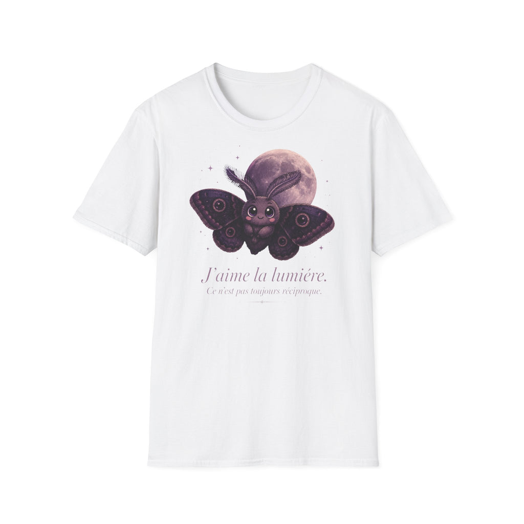 T-shirt avec papillon de nuit et lune — « La Lune » — T-shirt graphique