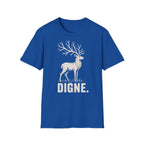 T-shirt illustré avec cerf — « DIGNE. » — T-shirt graphique inspiré de la nature