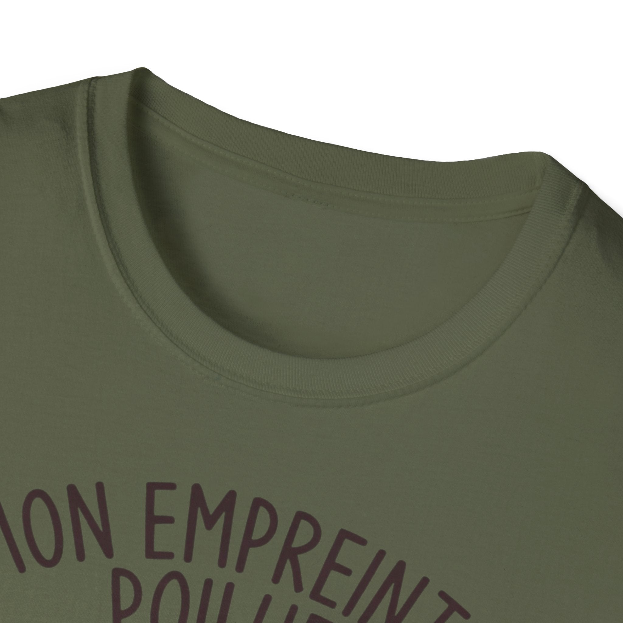 French Paw Print T‑Shirt — "Mon empreinte poilue" Floral Paw Graphic