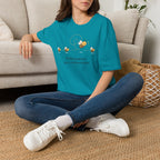 T-shirt Abeille et pollinisation — « Pollinisation avec enthousiasme » — Adorable illustration d’abeille