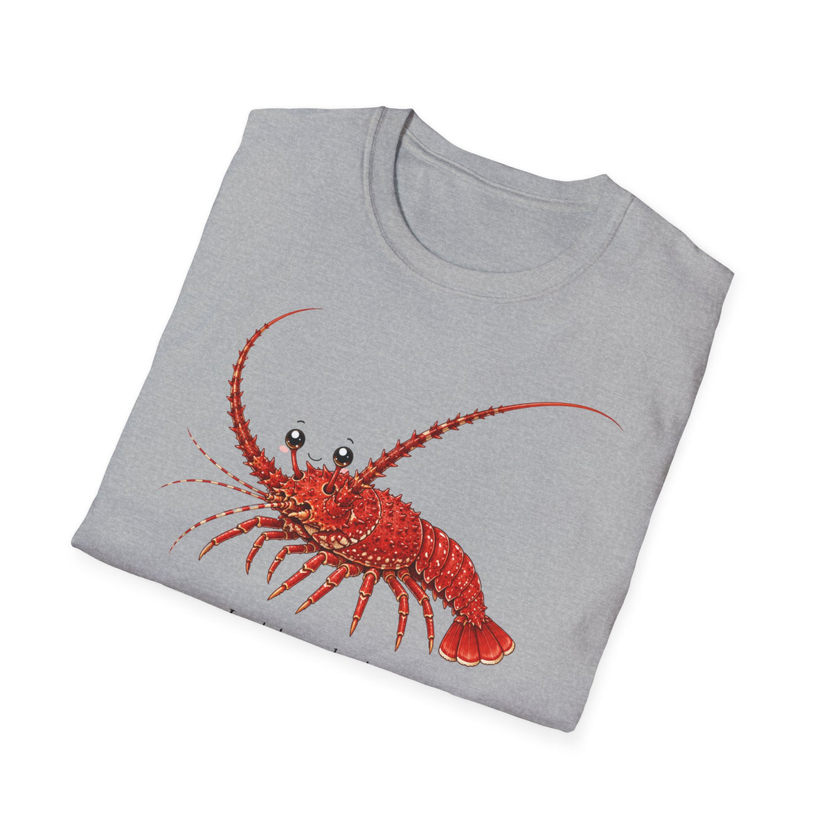 T-shirt illustré avec un homard — « Je n’ai pas peur »