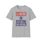 T-shirt — « La nature n’est pas un décor » — T-shirt graphique pour la protection des abeilles