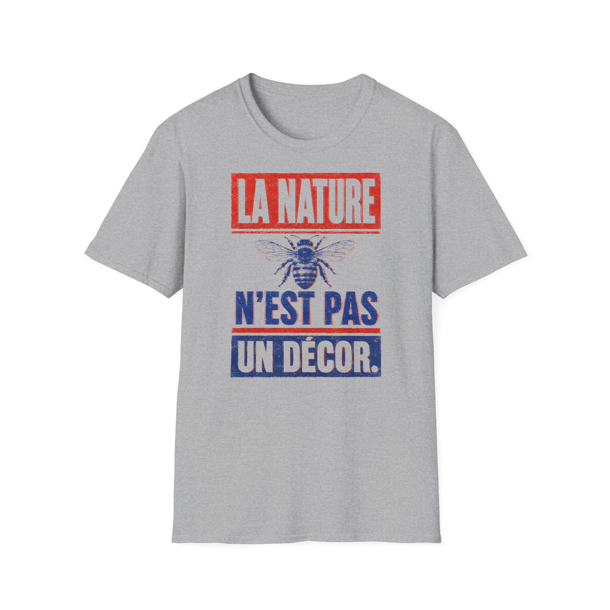 T-shirt — « La nature n’est pas un décor » — T-shirt graphique pour la protection des abeilles