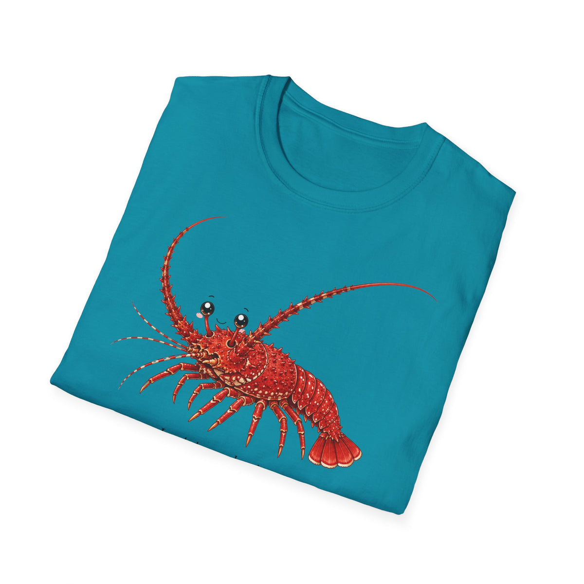 T-shirt illustré avec un homard — « Je n’ai pas peur »