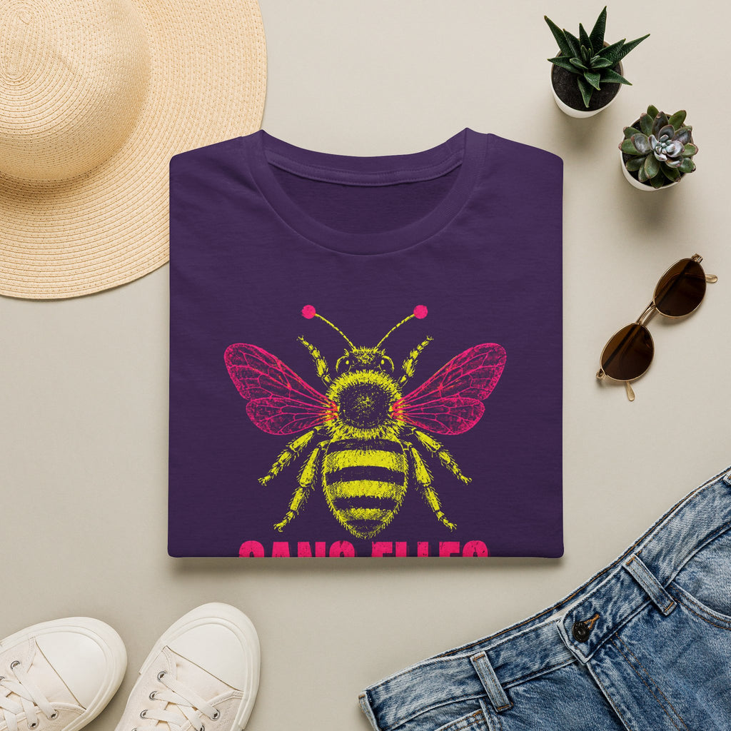 T-shirt graphique Abeille — « Sans elles, plus rien. » — T-shirt féministe en hommage aux pollinisatrices