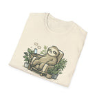 Sloth Eco T-Shirt — "Je sauve la planète demain" Cute Sustainable Vibe Tee