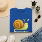 T-shirt illustré avec escargot — « À mon rythme. » — Adorable T-shirt « slow living »