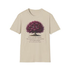 T-Shirt — Cute Purple Tree Illustration with French Quote