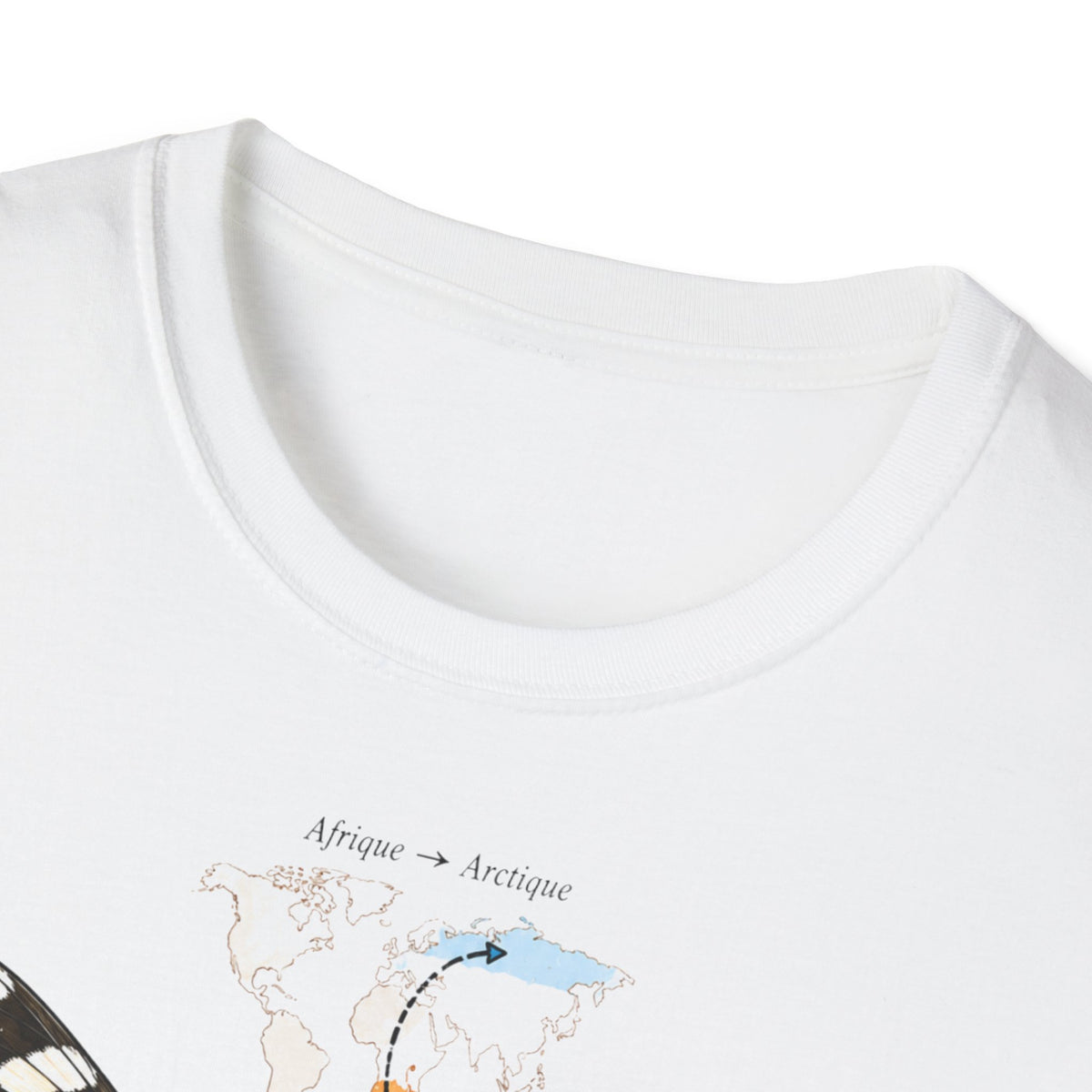 T-shirt illustré avec papillon