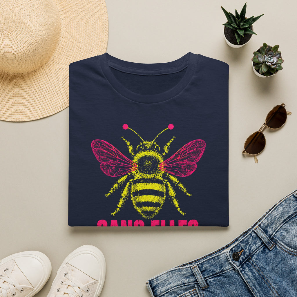 T-shirt graphique Abeille — « Sans elles, plus rien. » — T-shirt féministe en hommage aux pollinisatrices