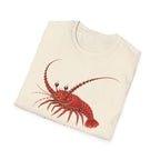 T-shirt illustré avec un homard — « Je n’ai pas peur »