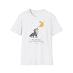 T-shirt Loup hurlant à la lune — Adorable illustration du ciel nocturne