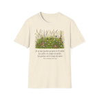 T-shirt « Prairie de fleurs sauvages » — Motif de jardin « 15 Juillet »