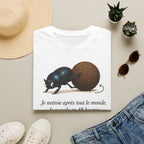 T-shirt — Scarabée bousier « Je recycle en 48 heures »