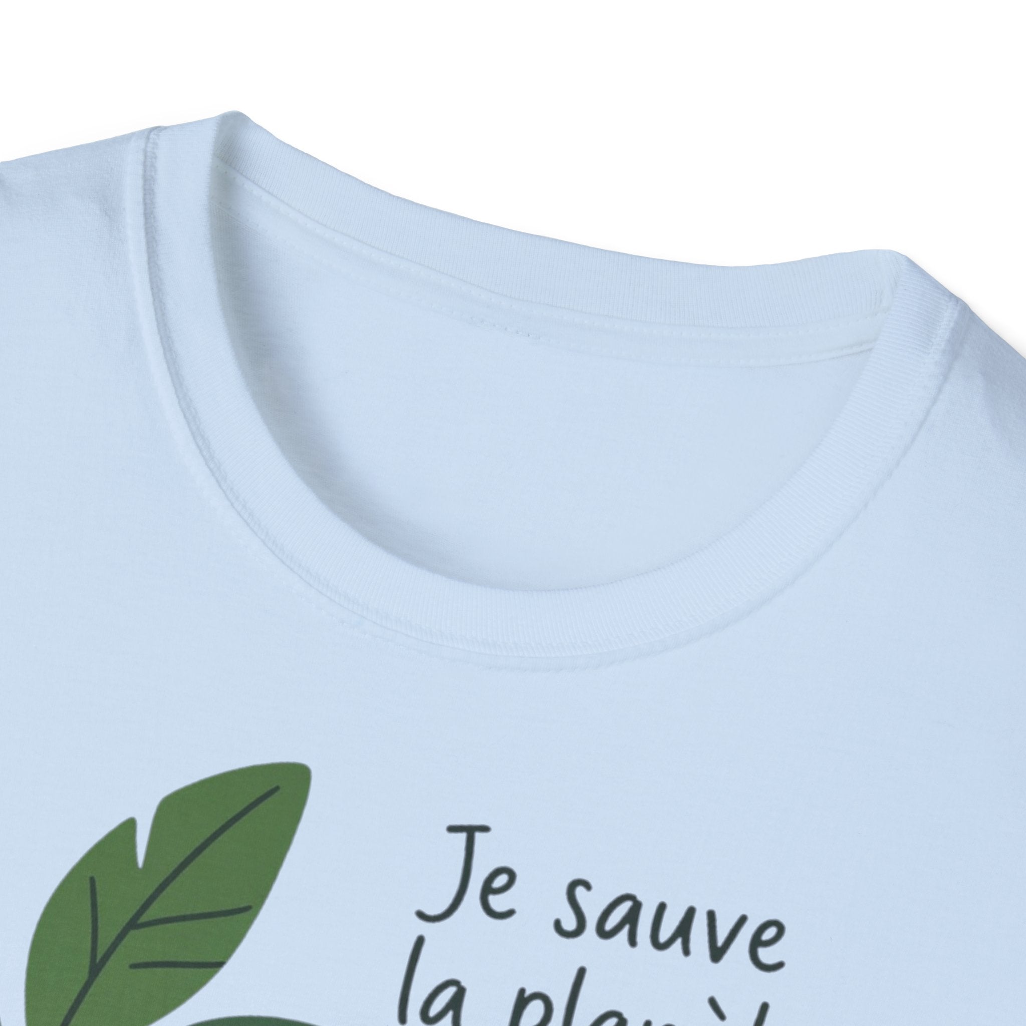T-Shirt — Je sauve la planète demain (Cute Eco Baby Relaxing with Plants)