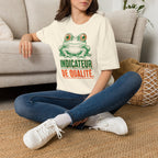 T-shirt illustré avec grenouille — « Indicateur de qualité »