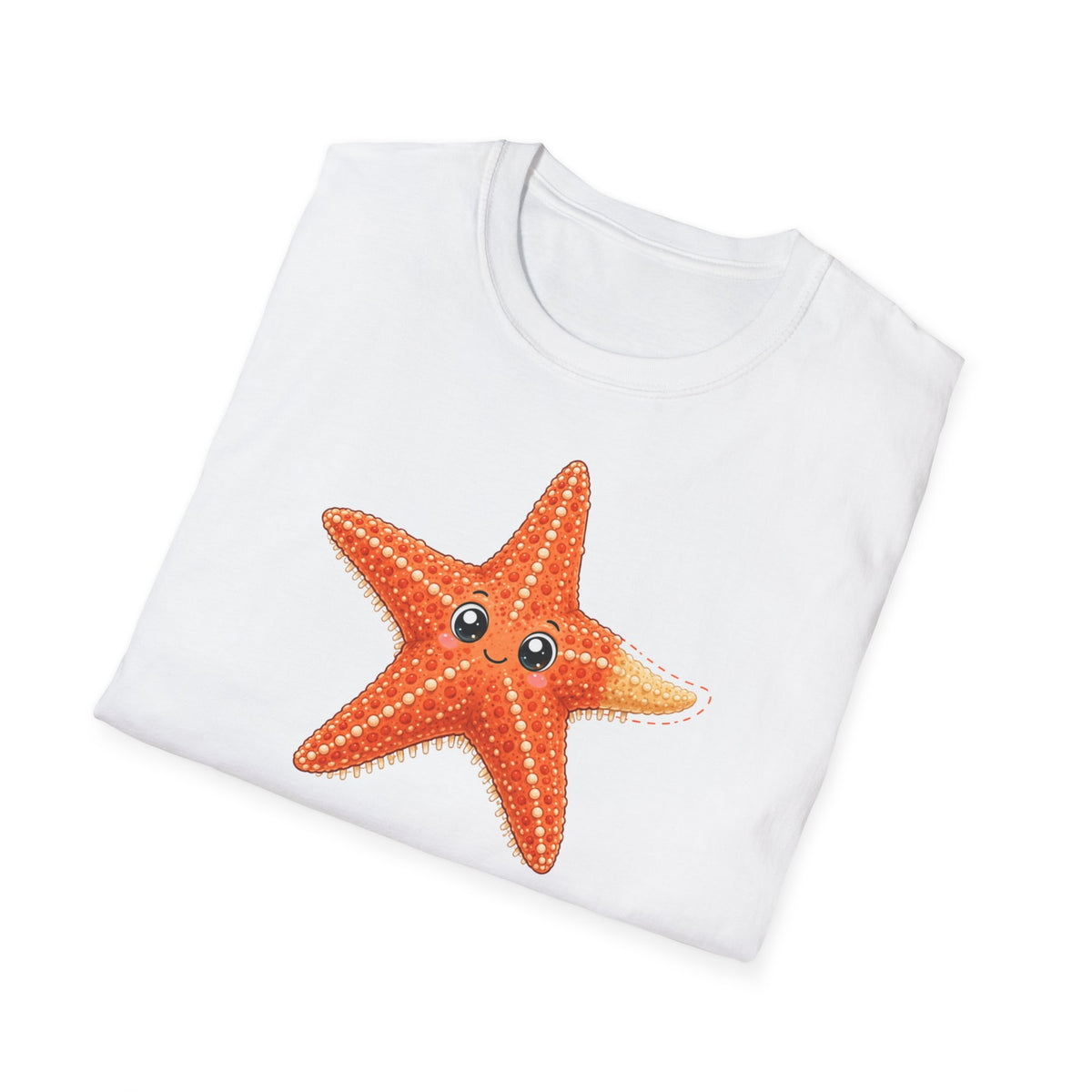 T-shirt graphique avec étoile de mer — Jolie étoile de mer orange