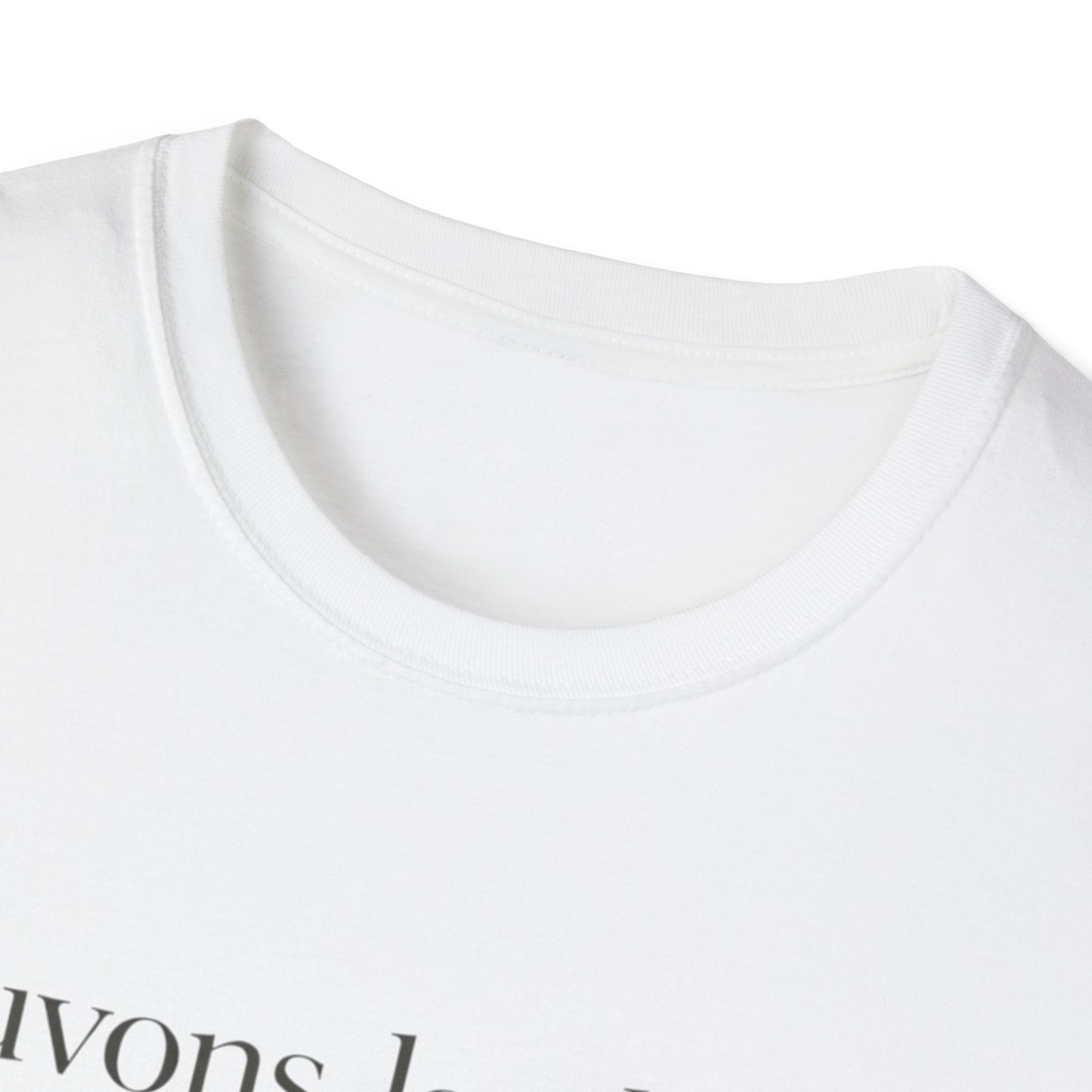 T‑Shirt — "Sauvons la planète" Minimal French Eco Message Tee