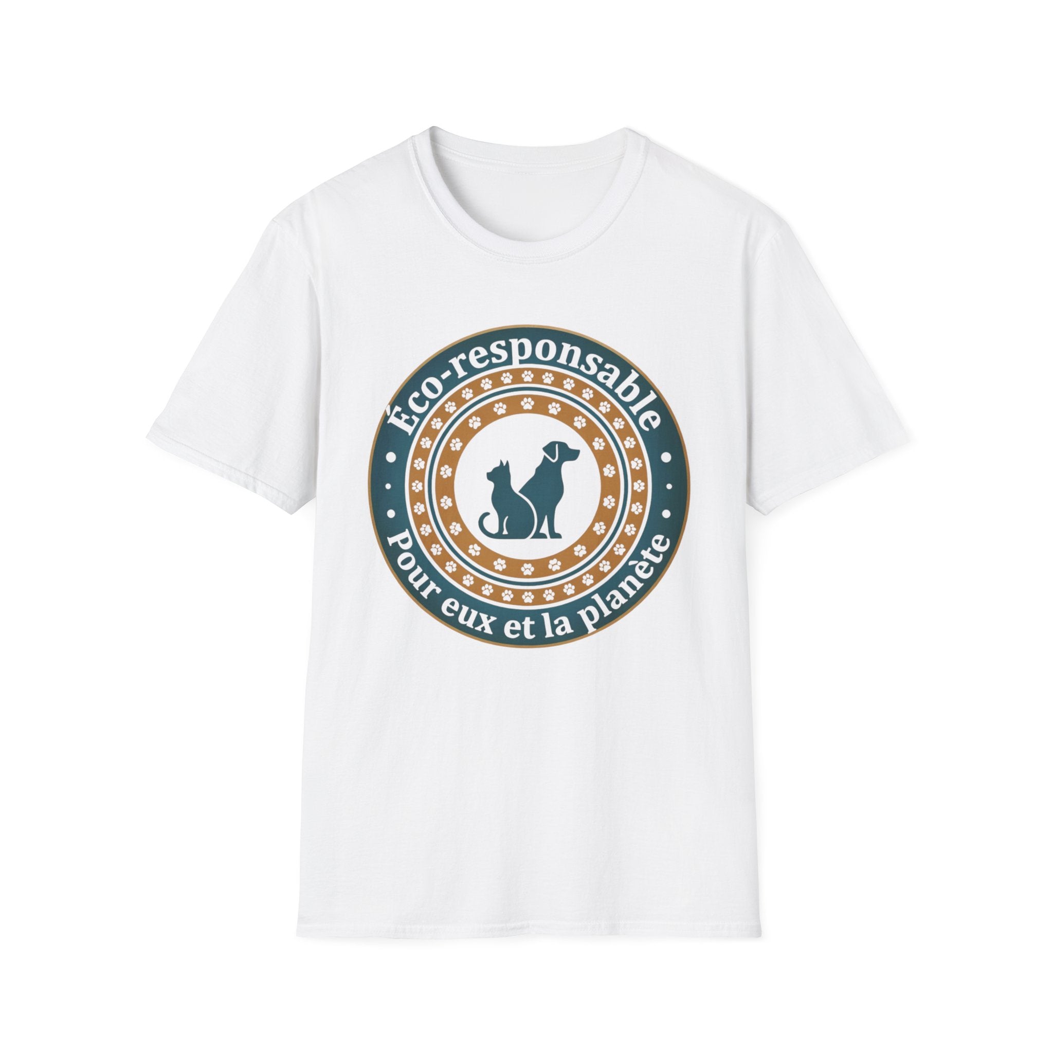 Eco-Responsible Pet T-Shirt — "Éco-responsable pour eux et la planète"