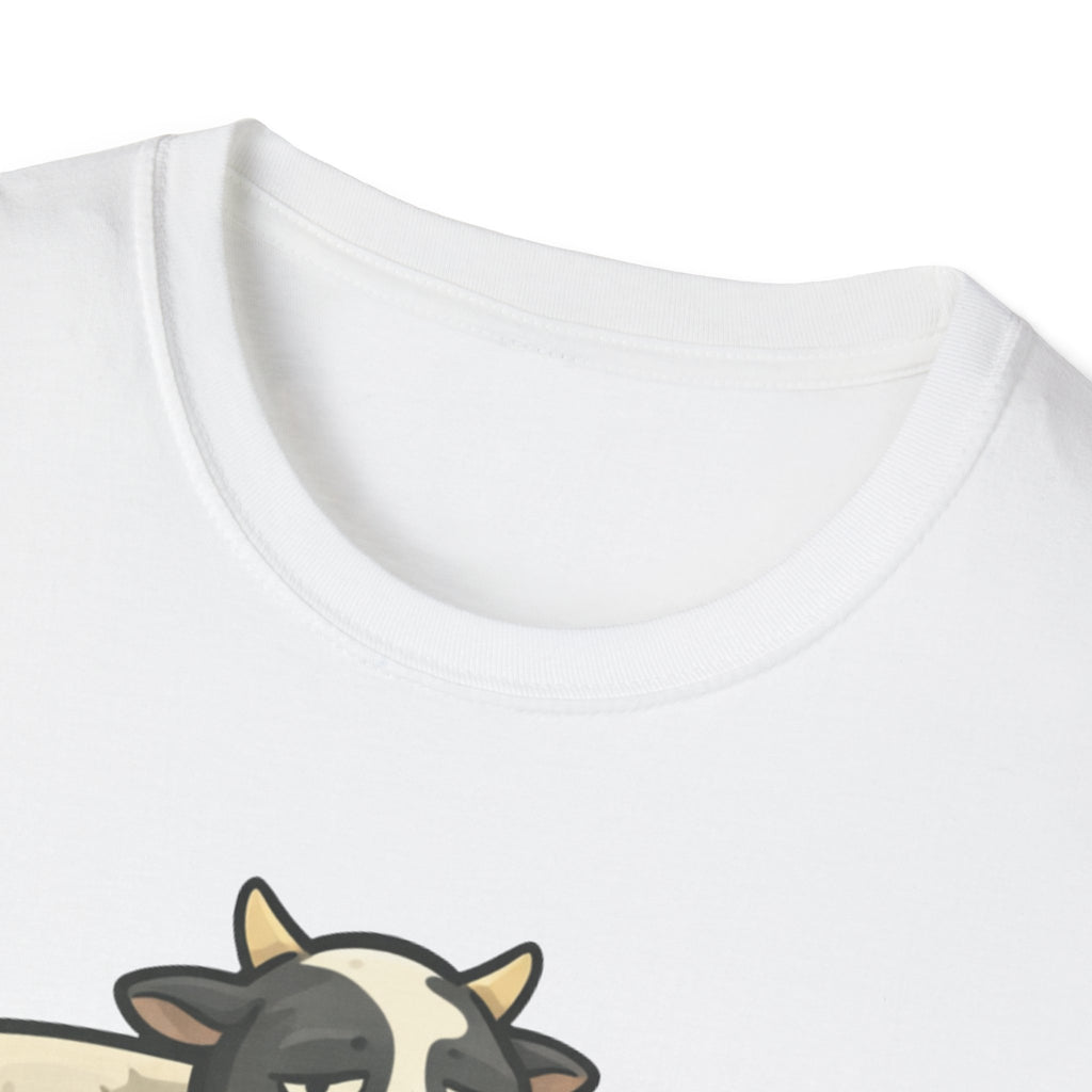 Cow Lounge T-Shirt — Cute Relaxing Cow Illustration with “De rien” Text