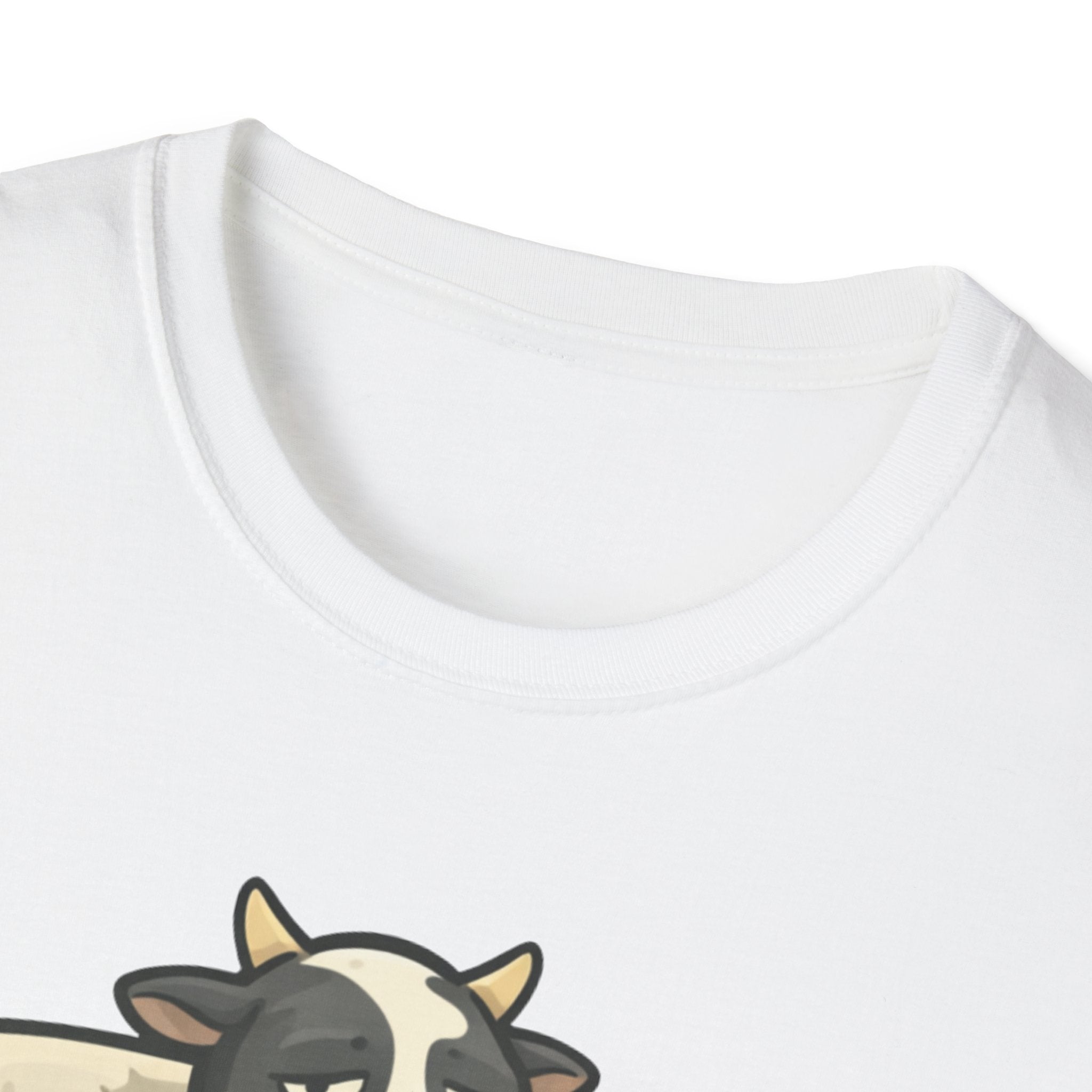 Cow Lounge T-Shirt — Cute Relaxing Cow Illustration with “De rien” Text