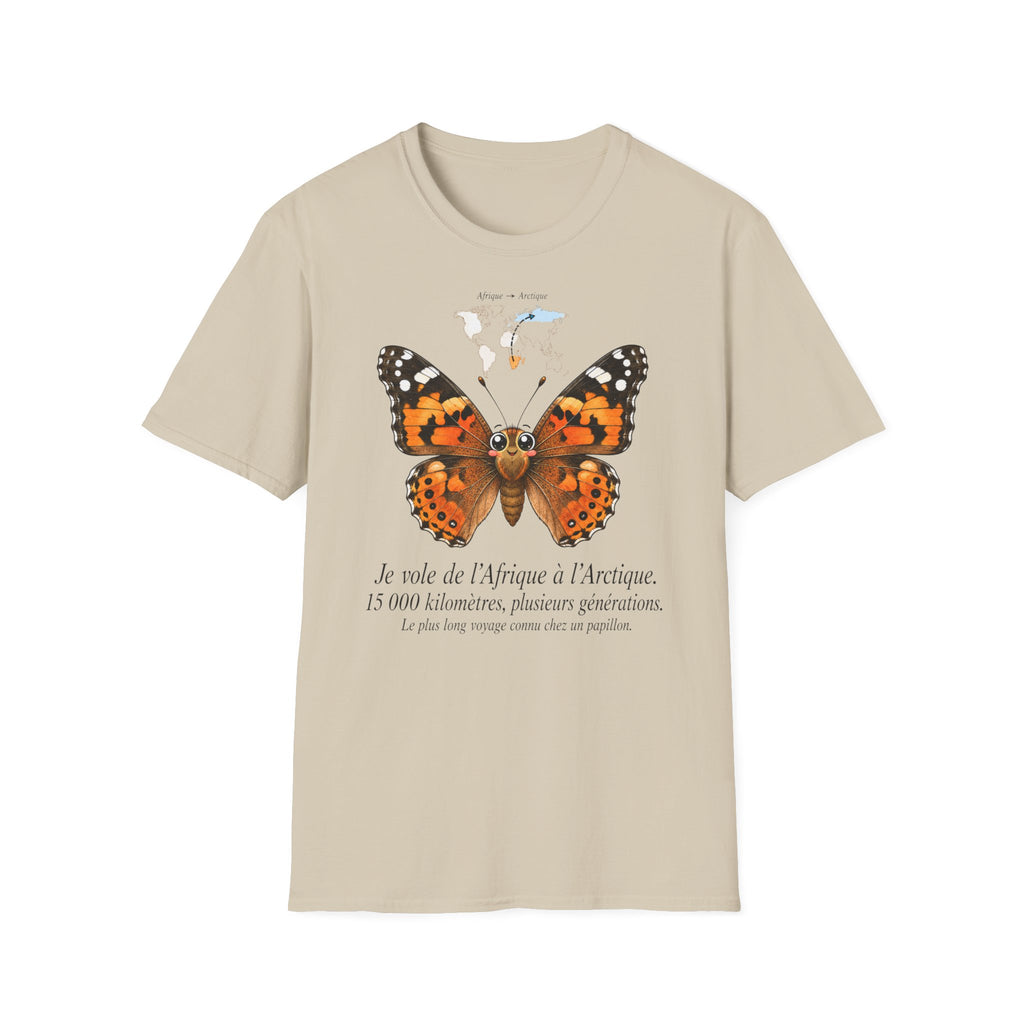 T-shirt illustré avec papillon
